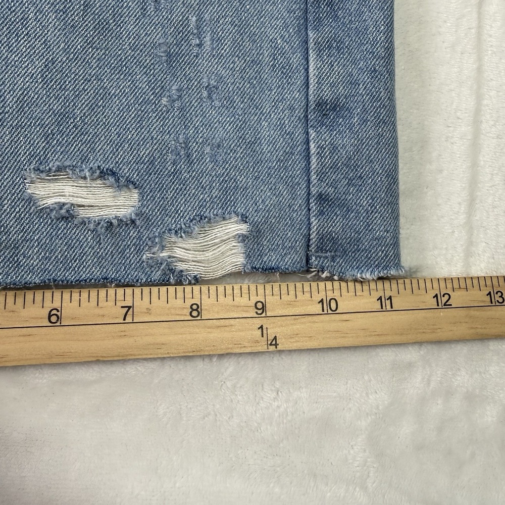 BDG Baggy Fit Jeans Mens 33x32 Light Fade Distressed Wide Leg Raw Edge - Picture 14 of 15